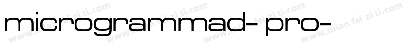microgrammad- pro字体转换